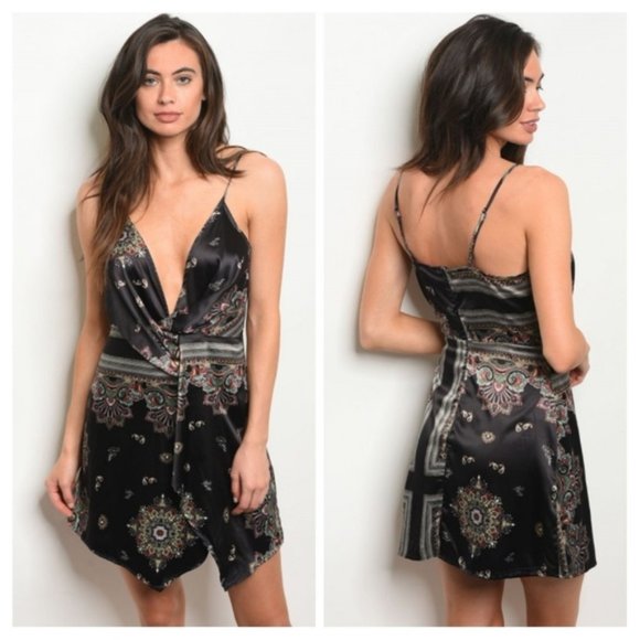 NWT Banjul Black Mini Dress - Picture 1 of 3